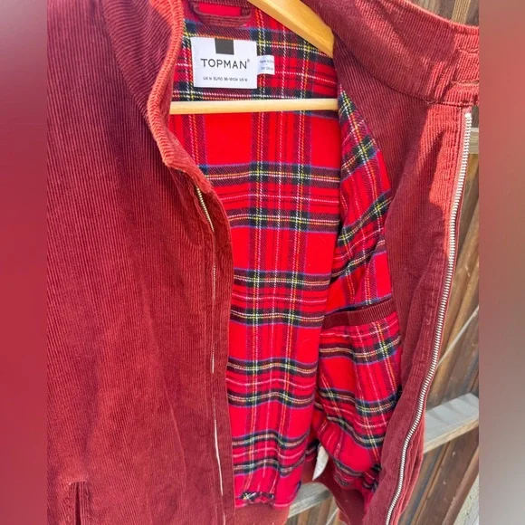 Vintage Topman Burgundy Corduroy Jacket - Picture 3 of 7